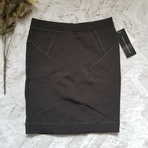 French Connection Forest Green Ebony Skirt New 2 - Picture 5 of 11